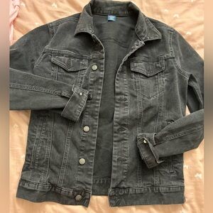 George Charcoal Denim Jacket for Men